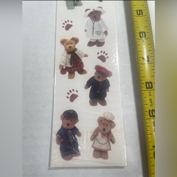 RARE Vintage VHTF Boyds Bears Mini Bears 2 Sticker Sheet - Picture 4 of 5